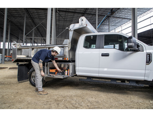 Load image into Gallery viewer, 18x18x36 Inch Diamond Tread Aluminum Underbody Truck Box
