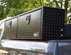 GLOSS BLACK DIAMOND TREAD ALUMINUM TOPSIDER TRUCK TOOL BOX SERIES