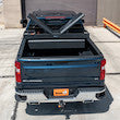 Load image into Gallery viewer, TEXTURED MATTE BLACK DIAMOND TREAD ALUMINUM GULL WING TRUCK TOOL BOX
