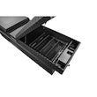 TEXTURED MATTE BLACK DIAMOND TREAD ALUMINUM GULL WING TRUCK TOOL BOX