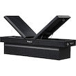 TEXTURED MATTE BLACK DIAMOND TREAD ALUMINUM GULL WING TRUCK TOOL BOX