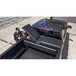 TEXTURED MATTE BLACK DIAMOND TREAD ALUMINUM GULL WING TRUCK TOOL BOX