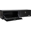 TEXTURED MATTE BLACK DIAMOND TREAD ALUMINUM TOPSIDER TRUCK TOOL BOX