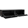 TEXTURED MATTE BLACK DIAMOND TREAD ALUMINUM TOPSIDER TRUCK TOOL BOX