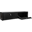 TEXTURED MATTE BLACK DIAMOND TREAD ALUMINUM TOPSIDER TRUCK TOOL BOX