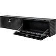 TEXTURED MATTE BLACK DIAMOND TREAD ALUMINUM TOPSIDER TRUCK TOOL BOX