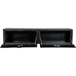 TEXTURED MATTE BLACK DIAMOND TREAD ALUMINUM TOPSIDER TRUCK TOOL BOX