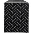 TEXTURED MATTE BLACK DIAMOND TREAD ALUMINUM TOPSIDER TRUCK TOOL BOX