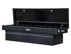 GLOSS BLACK DIAMOND TREAD ALUMINUM CROSSOVER TRUCK TOOL BOX SERIES