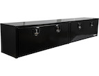 Load image into Gallery viewer, GLOSS BLACK SMOOTH ALUMINUM TOPSIDER TRUCK TOOL BOX SERIES
