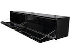 GLOSS BLACK SMOOTH ALUMINUM TOPSIDER TRUCK TOOL BOX SERIES