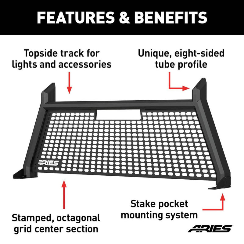 Load image into Gallery viewer, Ford F-150 Aries Black Advantedge Headache Rack for 2009 to 2025
