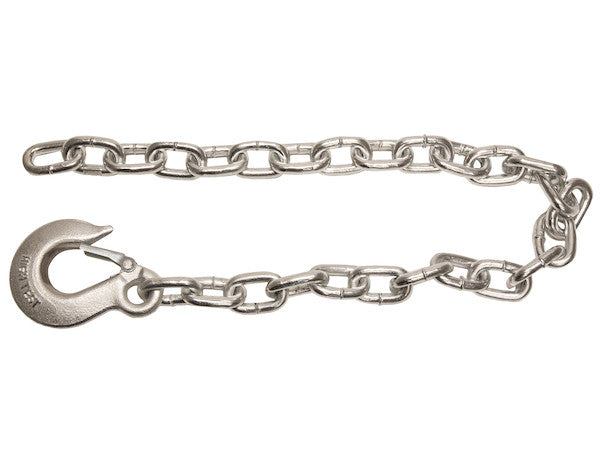 3/8x35 Inch Class 4 Trailer Safety Chain With 1 Forged Eye Slip Hook-30 Proof - B03835SC - Absolute Autoguard