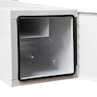 GLOSS WHITE STEEL STRAIGHT SIDE TUNNEL TRUCK TOOL BOX WITH SHELF