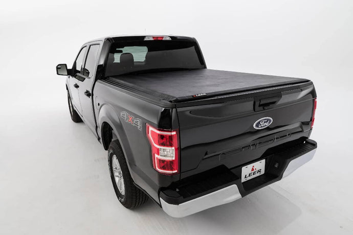 Ford F-150 Leer Black Soft Roll Up Tonneau Cover for 2015 to 2025