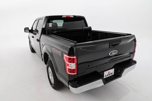 Ford F-150 Leer Black Soft Roll Up Tonneau Cover for 1025 to 2025