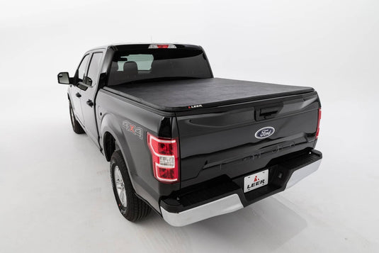 Ford F-150 Leer Black Soft Folding Tonneau Cover 2015 to 2025