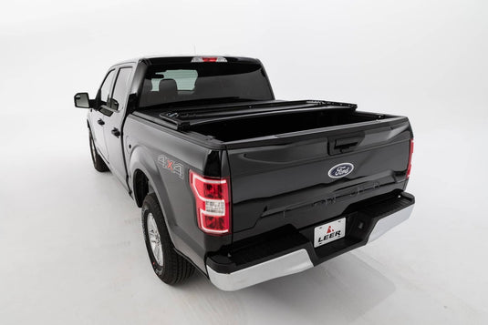 Ford F-150 Leer Black Soft Folding Tonneau Cover 2015 to 2025