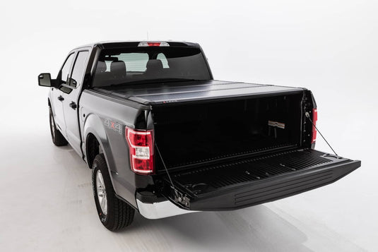 Ford F-150 Leer Black Hard Folding Tonneau Cover for 2004 to 2025