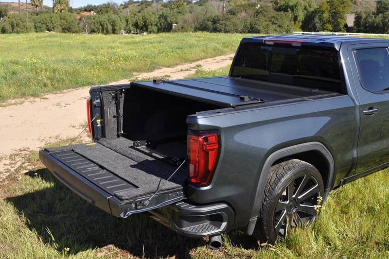 Load image into Gallery viewer, Ford F-150 Leer Black Hard Folding Tonneau Cover for 2015 to 2025
