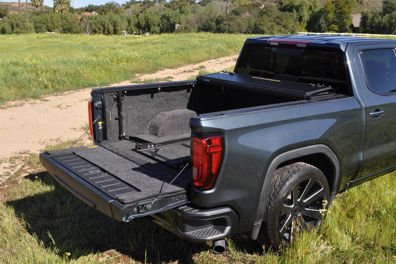 Load image into Gallery viewer, Ford F-150 Leer Black Hard Folding Tonneau Cover for 2015 to 2025
