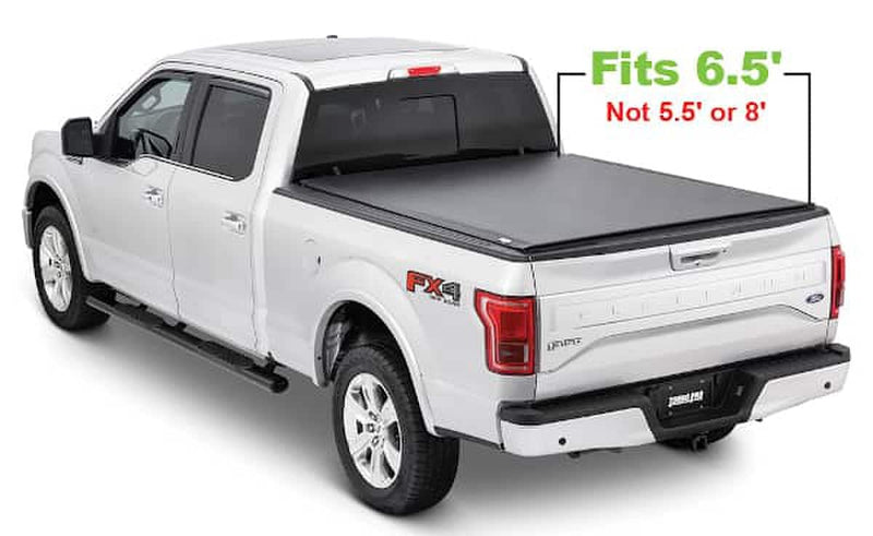 Load image into Gallery viewer, Ford F-150 Tonno Pro Black Lo Roll Soft Roll Up Tonneau Cover for 2015 to 2024
