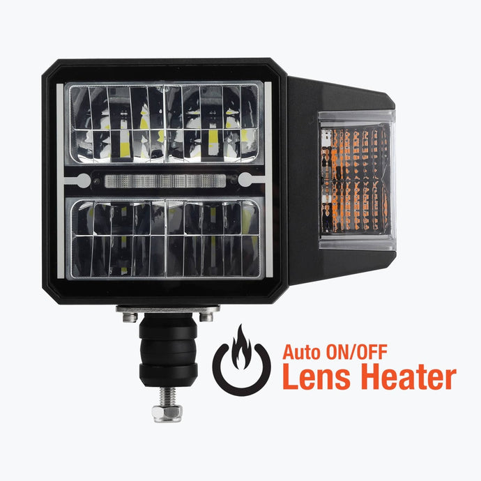 Uni-Bond Lighting Heated Lens LED Snow Plow Light