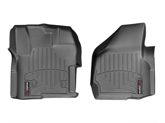 Ford F-250 Super Duty WeatherTech Black Front Floor Mat for 2012 to 2016