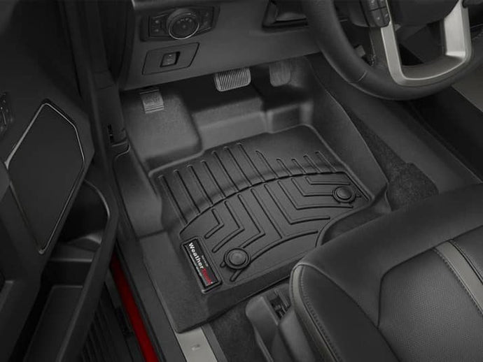 Ford F-150 WeatherTech Black Front Floor Mat for 2015 to 2024