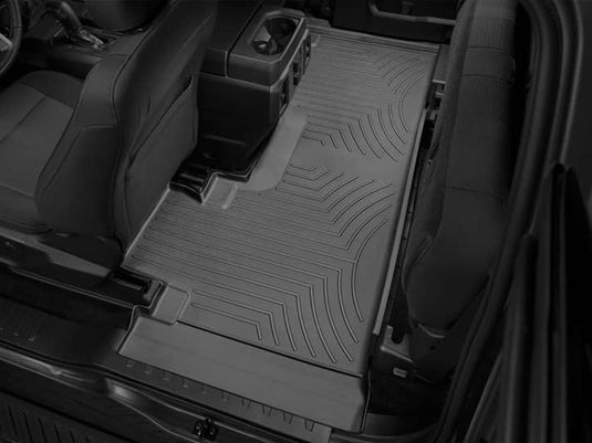 Ford F-150 WeatherTech Black Rear Floor Mat for 2015 to 2024