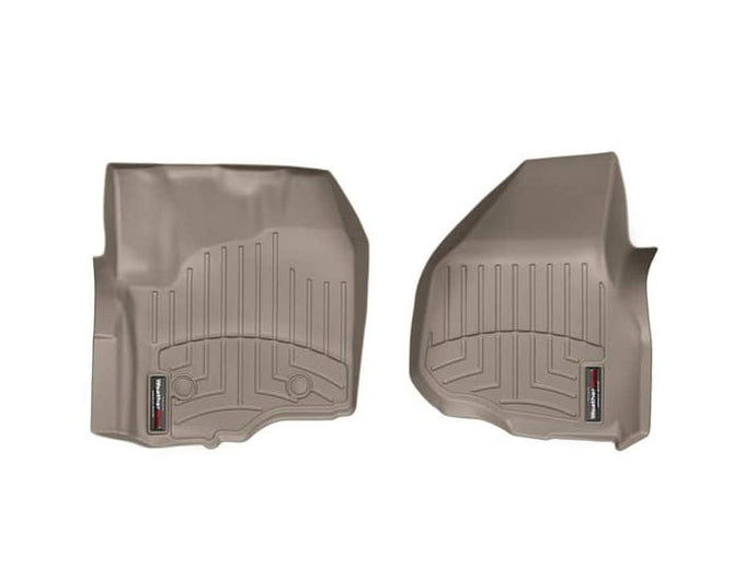 Ford F-250 Super Duty WeatherTech Tan Front Floor Mat for 2012 to 2016