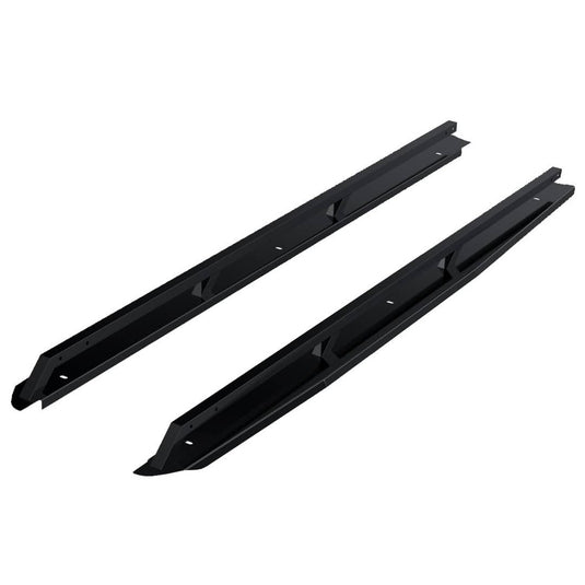 Ford F-250 Westcan Carbon Black Aluminum Rail Caps for 1999 to 2016