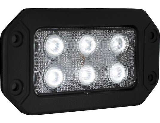 6.5 Inch by 3.5 Inch Rectangular LED Clear Flood Light - 1492191 - Buyers Products