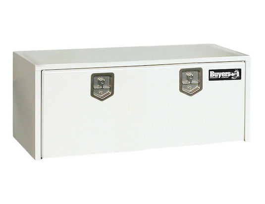 18x18x48 Inch White Steel Underbody Truck Box - 1702410 - Buyers Products