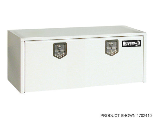 24x24x48 Inch White Steel Underbody Truck Box - 1704410 - Buyers Products