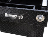 18x27x71 Inch Gloss Black Diamond Tread Aluminum Crossover Truck Box - 1729420 - Buyers Products