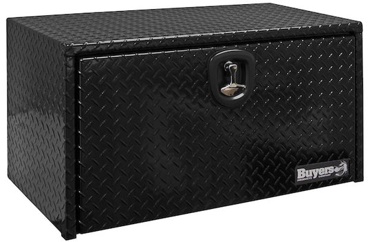 18x18x30 Inch Black Diamond Tread Aluminum Underbody Truck Box - 1725103 - Buyers Products