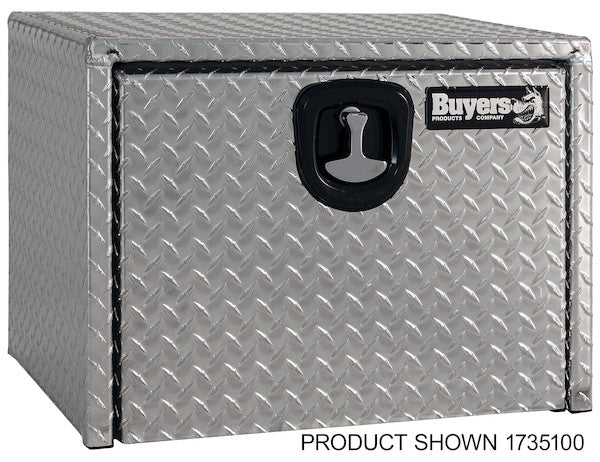 18x18x48 Inch Diamond Tread Aluminum Underbody Truck Box with 3-Pt. Latch - 1735110 - Buyers Products