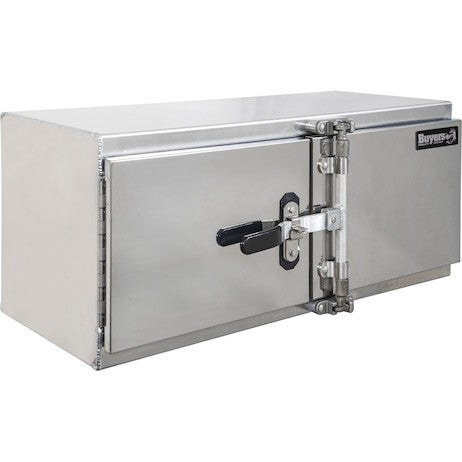 24x24x72 Inch Smooth Aluminum Underbody Truck Tool Box - Double Barn Door, Cam Lock Hardware - 1762648 - Buyers Products