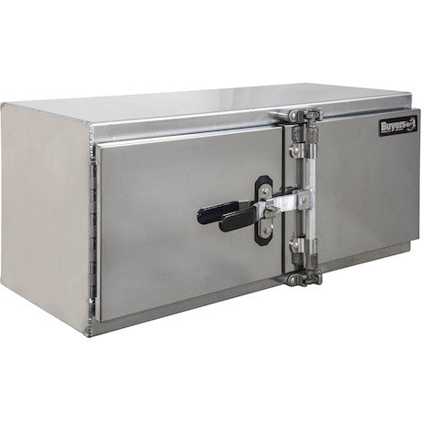 24x24x48 Inch Smooth Aluminum Barn Door Underbody Truck Tool Box Series with Stainless Steel Doors - Double Barn Door, Cam Lock Hardware - 1763142 - Buyers Products