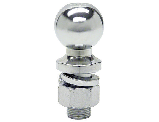 2 Inch Chrome Hitch Ball With 1 Inch Shank - 1802005 - Buyers Products