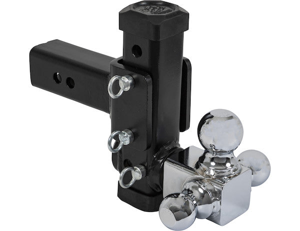 Adjustable Tri-Ball Hitch with Chrome Towing Balls for 2-1/2 Inch Hitch Receivers - 1802500 - Buyers Products