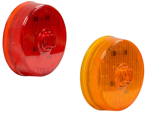 2.5 Inch Amber Round Marker/Clearance Light With 7 LED - 5622527 - Buyers Products