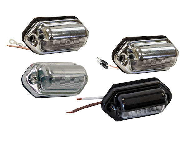 2 Inch License/Utility Light with 2 LEDs and Stripped Leads - Bulk, Sold in Multiples of 10 - 5622132 - Buyers Products