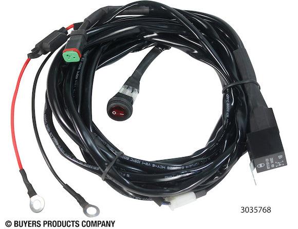 Wire Harness with Switch for 1492160, 1492170, and 1492180 Series Light Bars - DT Connection - 3035768 - Buyers Products