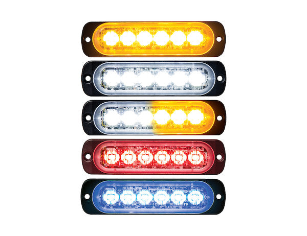 Thin 4.5 Inch Amber Horizontal LED Strobe Light - 8891900 - Buyers Products