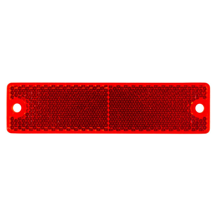 Reflector, Red, Mini Stick-On Rectangular - 40132 - Grote