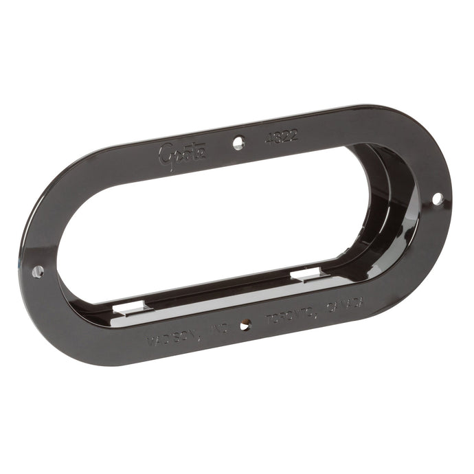 Bracket, Black, Oval Lamp Theft-Resistant Mounting Flange - 43222 - Grote