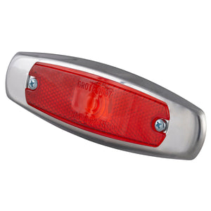 CLR/MKR Lamp, Red, Low Profile  Lamp W/Bezel - 45662 - Grote