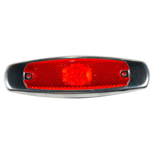 CLR/MKR Lamp, Red, Supernova® LED Low-Profile W/ Bezel - 47252 - Grote